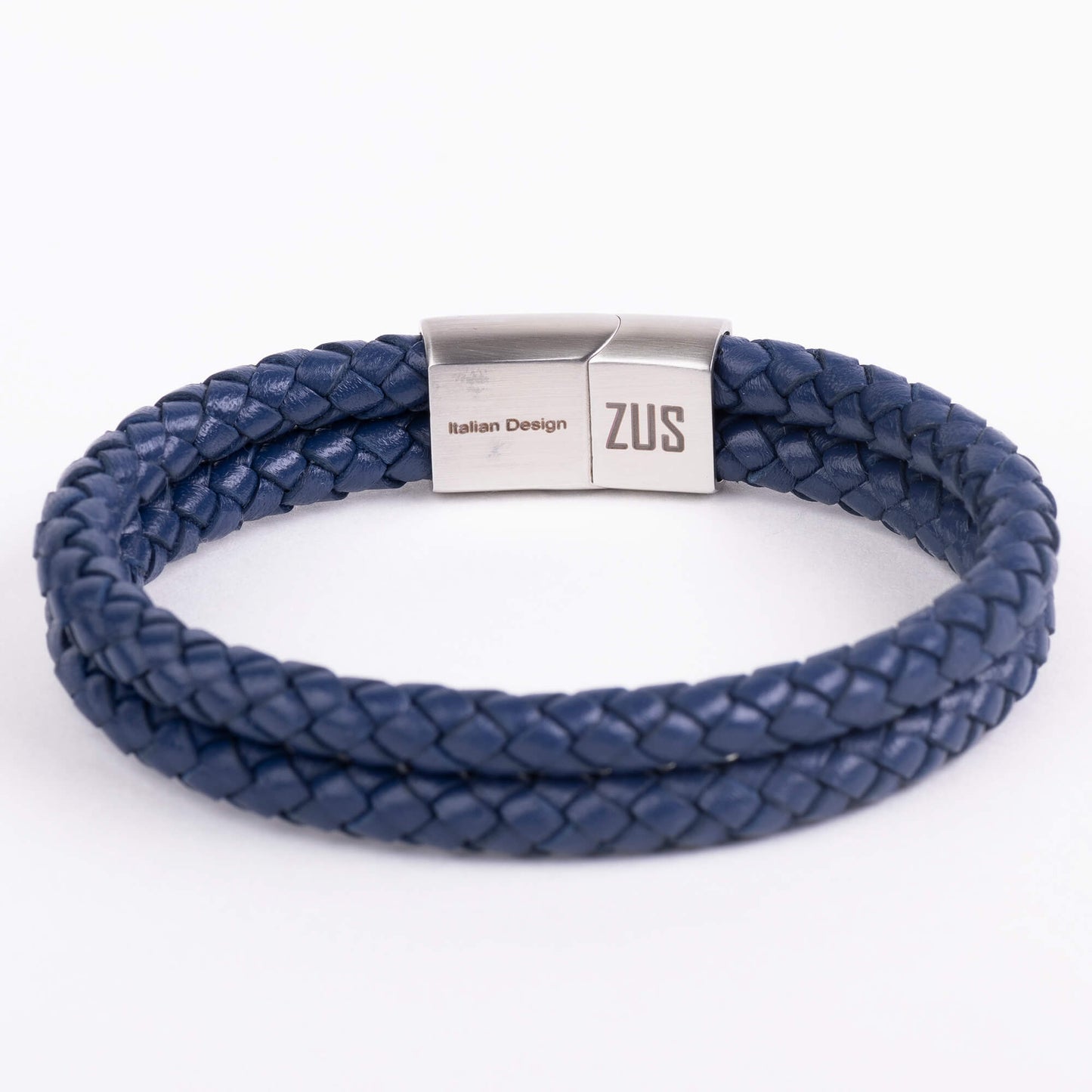 Double Navy-Blue Leather